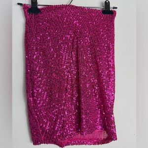 Windsor Fuchsia Sequin Mini Skirt